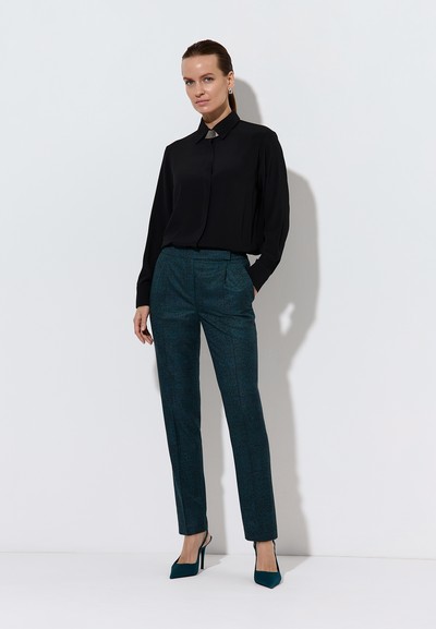 Blouse VASSA&Co, пол female, цвет black, фото №4