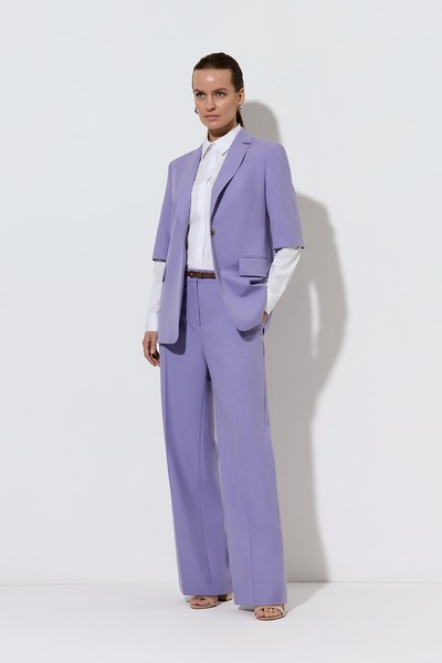 Жакет с коротким рукавом , пол женский, цвет фиолетовый, фото №4