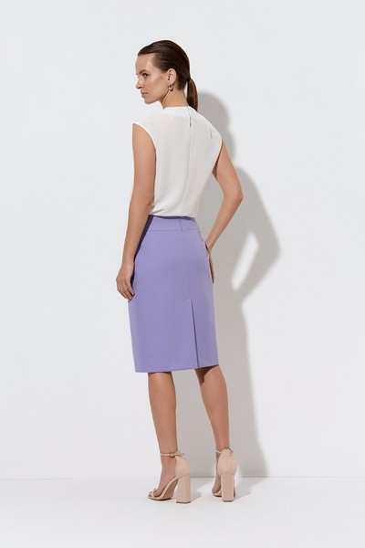 Юбка-карандаш VASSA&Co, пол женский, цвет фиолетовый, фото №4
