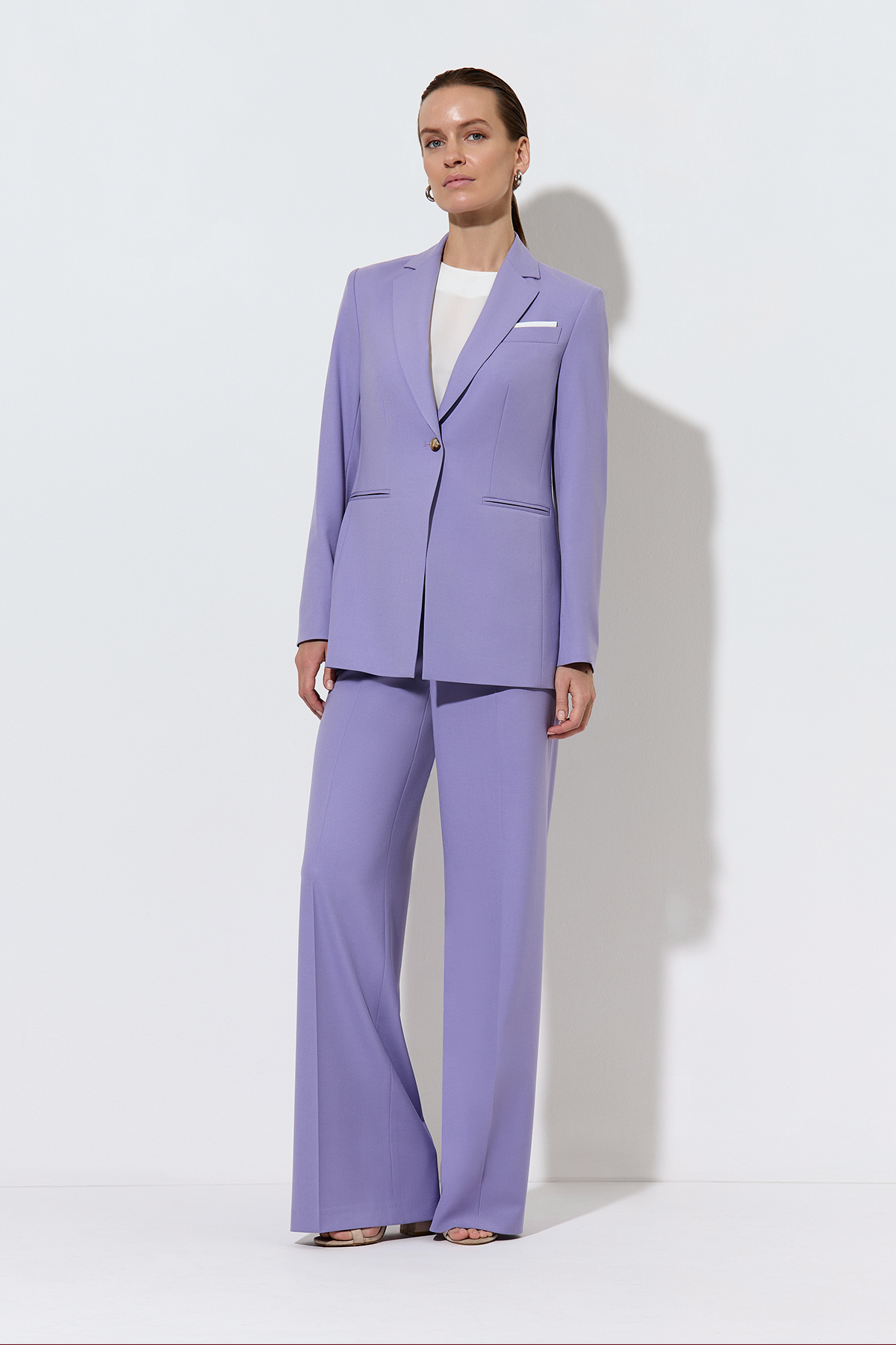 Брюки VASSA&Co, пол женский, цвет фиолетовый, фото №3