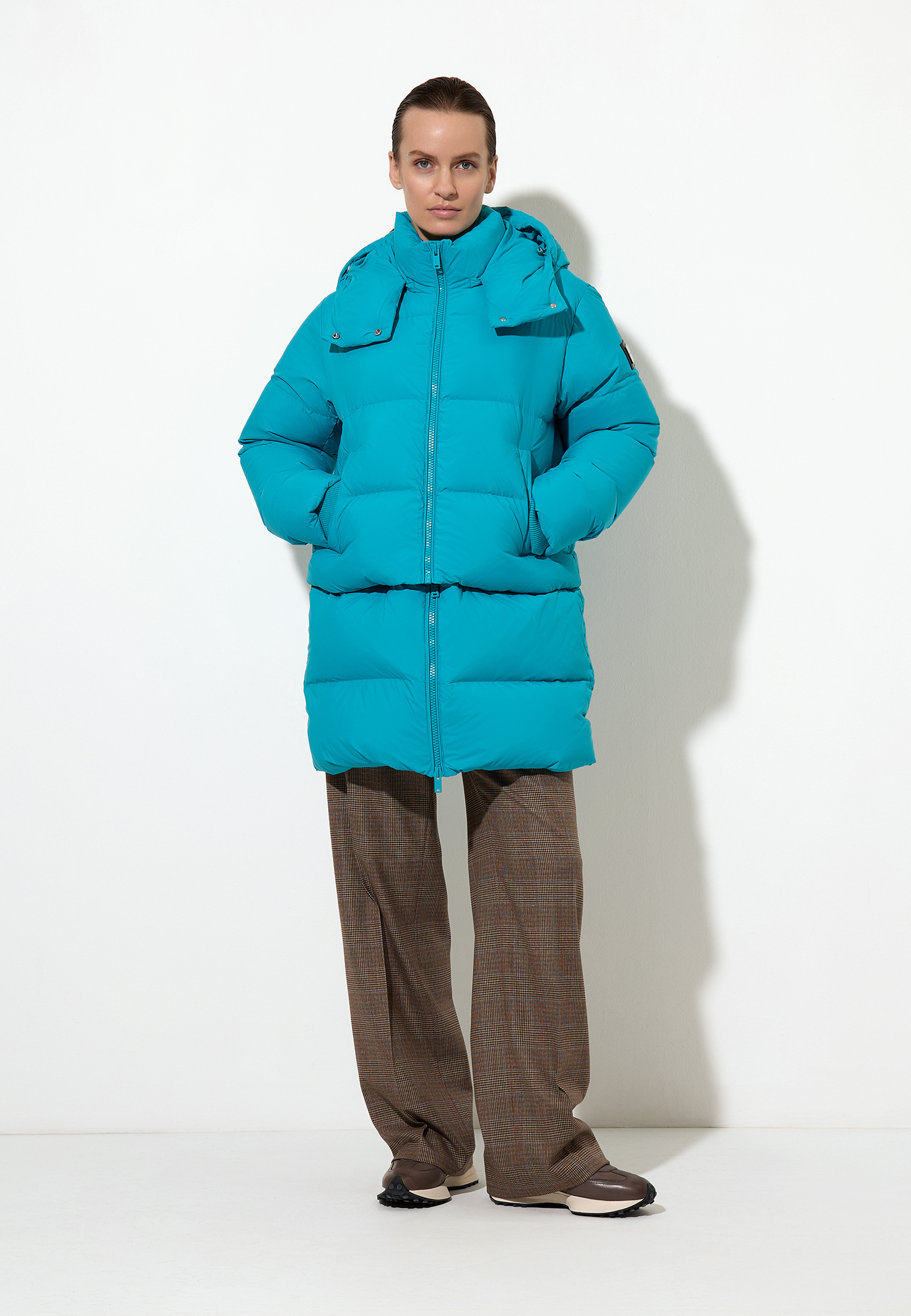 Пуховик-трансформер VASSA&Co, пол женский, цвет голубой, фото №2