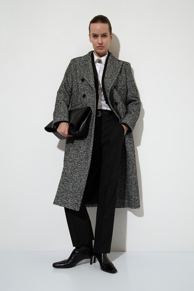 Пальто VASSA&Co, пол женский, цвет черный, фото №4