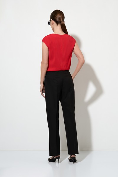 Базовые брюки VASSA&Co, пол женский, цвет черный, фото №2