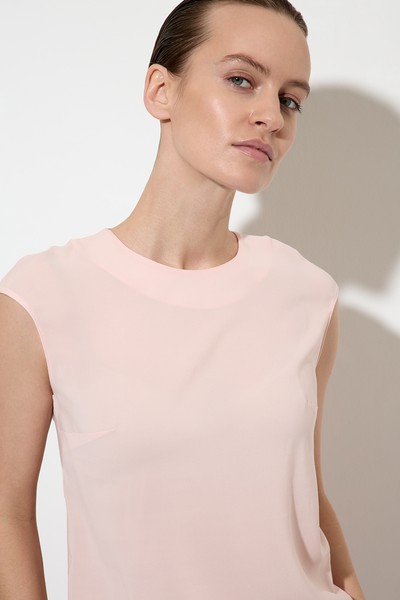 Блузка без рукавов VASSA&Co, пол женский, цвет розовый, фото №4