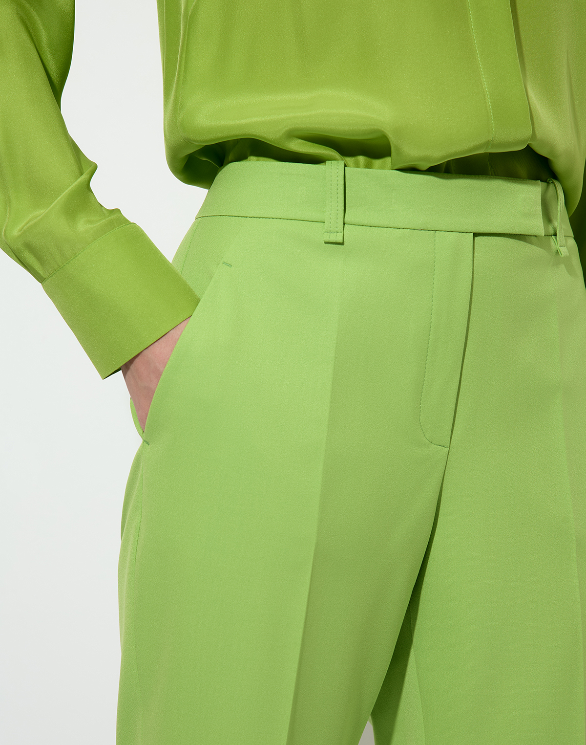 Бриджи VASSA&Co, пол женский, цвет зеленый, фото №3