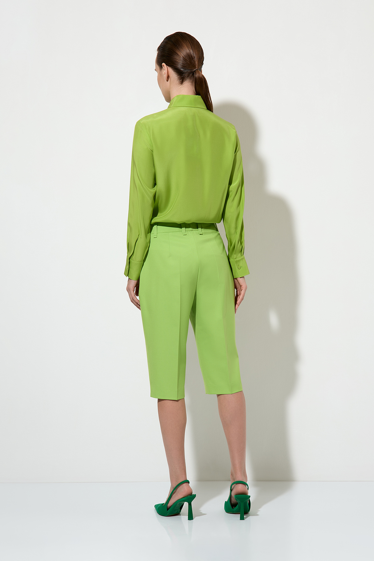Бриджи VASSA&Co, пол женский, цвет зеленый, фото №6
