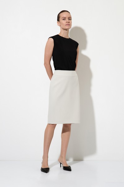 Юбка-карандаш , пол женский, цвет белый, фото №2