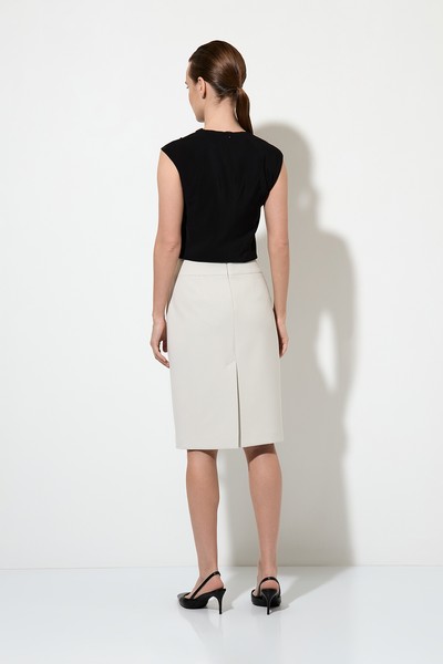 Юбка-карандаш , пол женский, цвет белый, фото №4