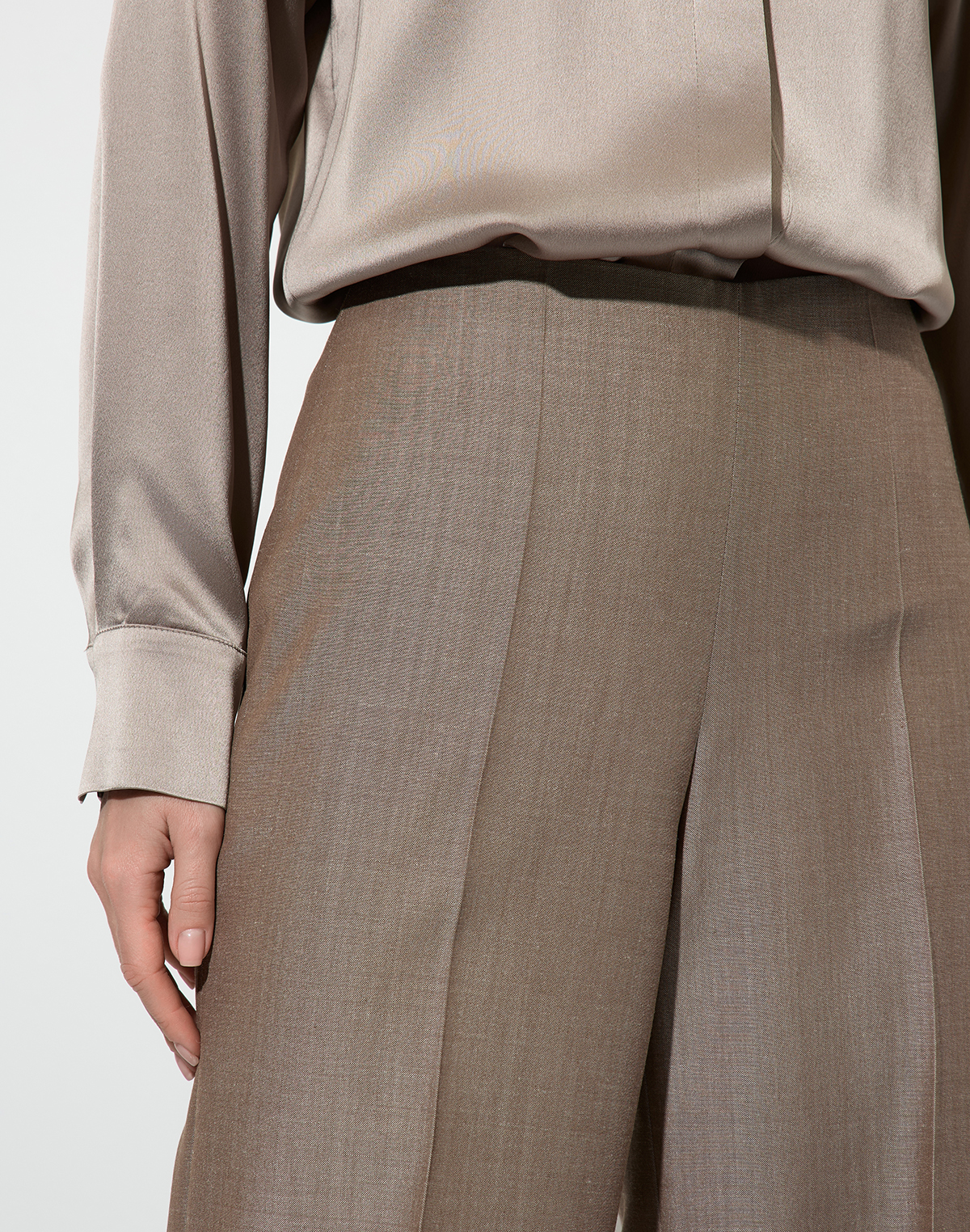 Брюки VASSA&Co, пол женский, цвет коричневый, фото №5