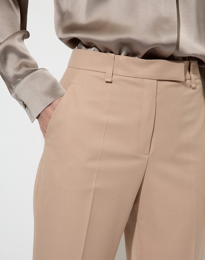 Trousers VASSA&Co, пол female, цвет бежевый, фото №3