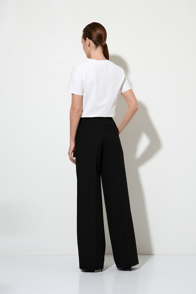 Брюки VASSA&Co, пол женский, цвет черный, фото №4