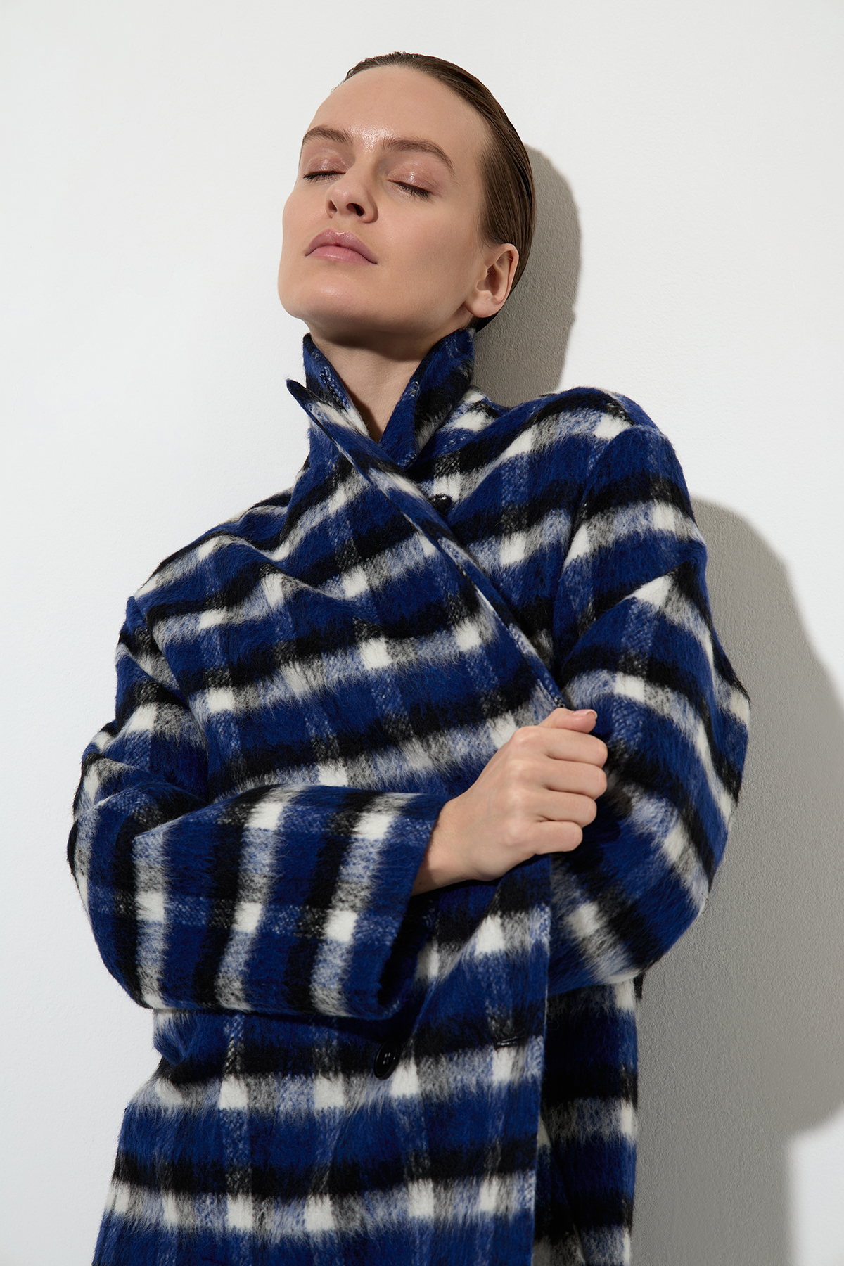 Пальто VASSA&Co, пол женский, цвет синий, фото №3