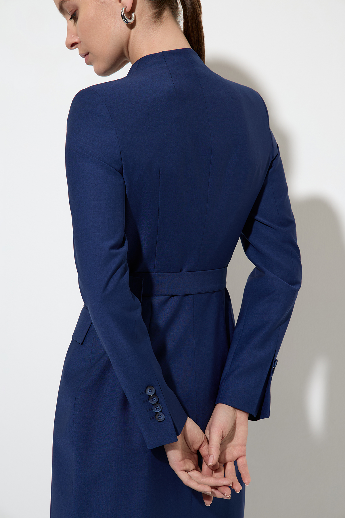 Платье VASSA&Co, пол женский, цвет синий, фото №4