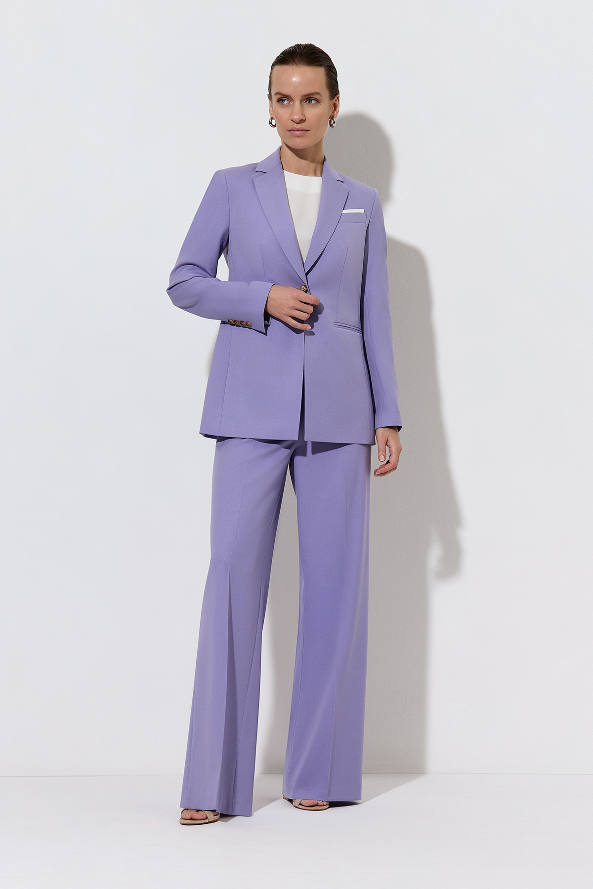 Базовый топ VASSA&Co, пол женский, цвет белый, фото №4