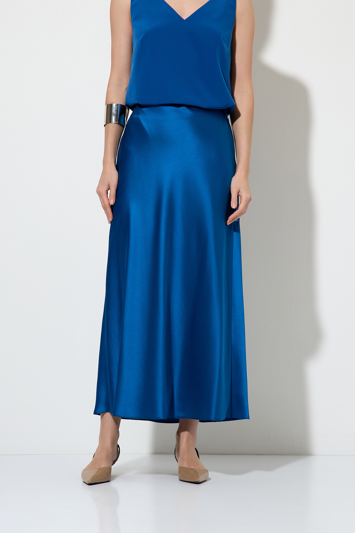 Skirt VASSA&Co, пол female, цвет синий, фото №3