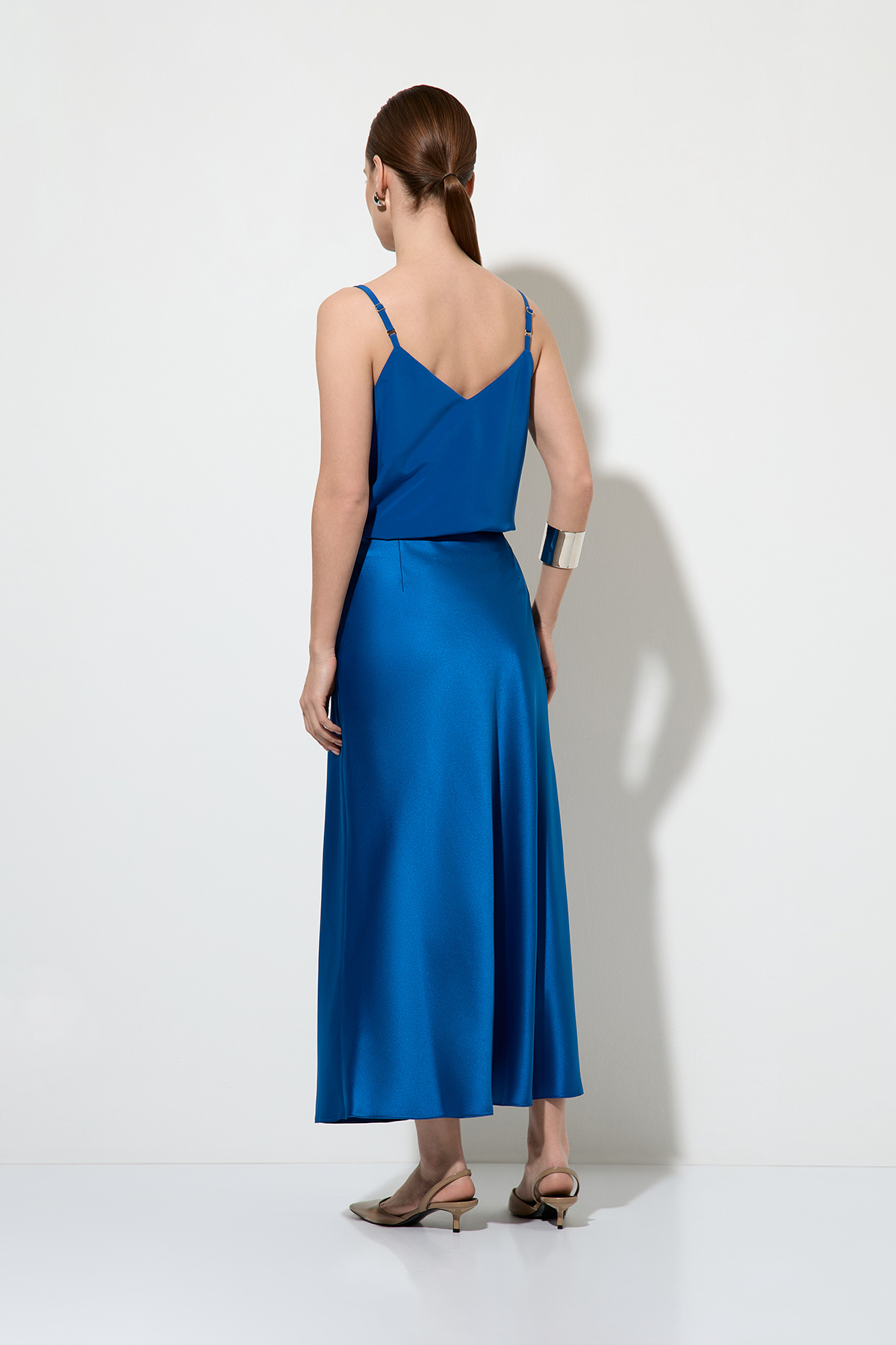 Skirt VASSA&Co, пол female, цвет синий, фото №4