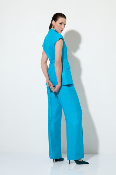 Sleeveless jacket , пол female, цвет голубой, фото №3