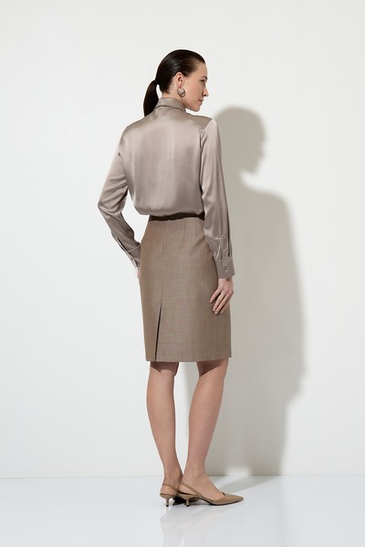 Юбка-карандаш VASSA&Co, пол женский, цвет коричневый, фото №3