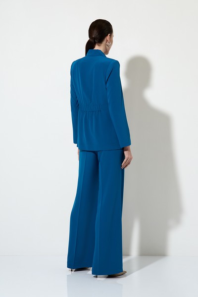Jacket with back pleat VASSA&Co, пол female, цвет голубой, фото №4