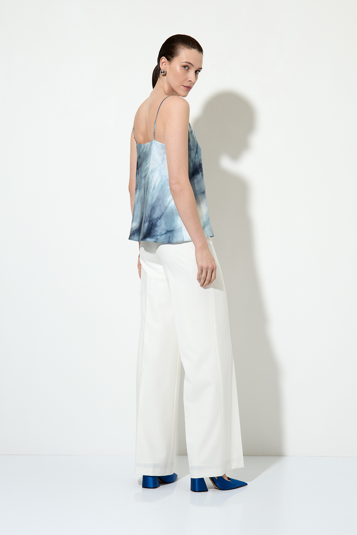 Silk top , пол female, цвет серый, фото №4