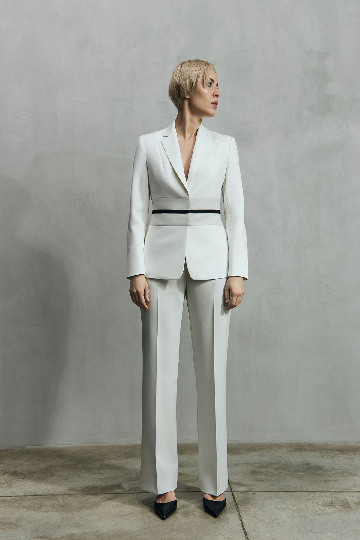 Jacket VASSA&Co, пол female, цвет white, фото №3