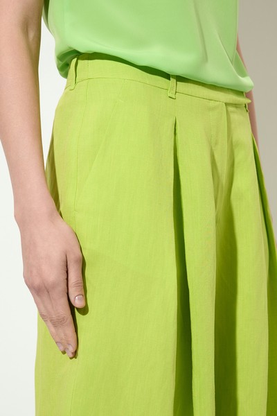 Half-linen trousers VASSA&Co, пол female, цвет зеленый, фото №4