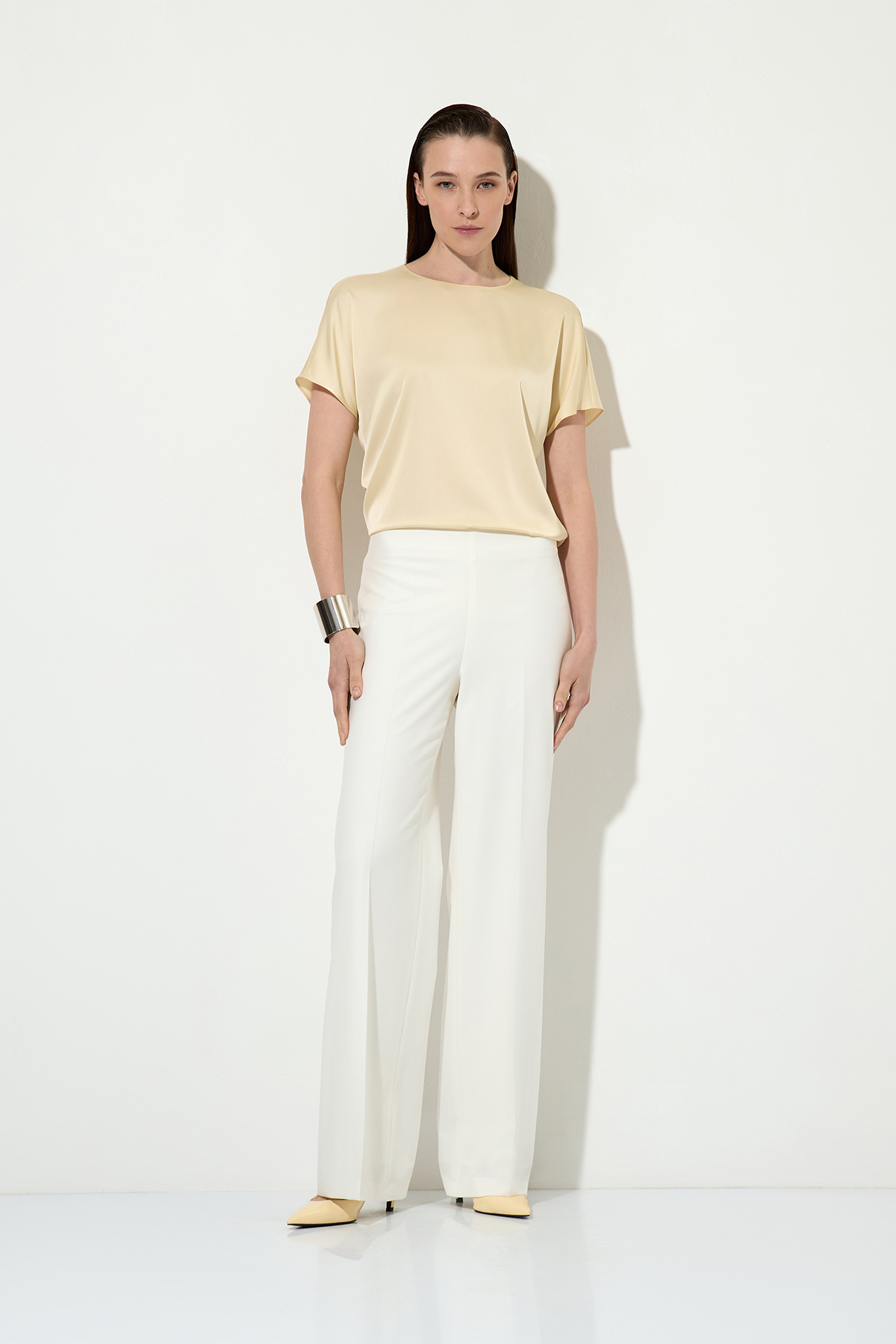 Блузка VASSA&Co, пол женский, цвет желтый, фото №3