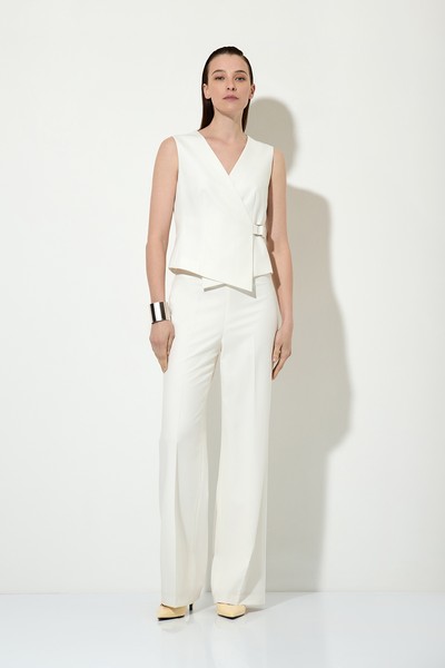 Trousers VASSA&Co, пол female, цвет white, фото №2