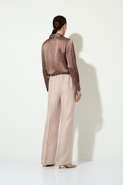 Trousers VASSA&Co, пол female, цвет бежевый, фото №2