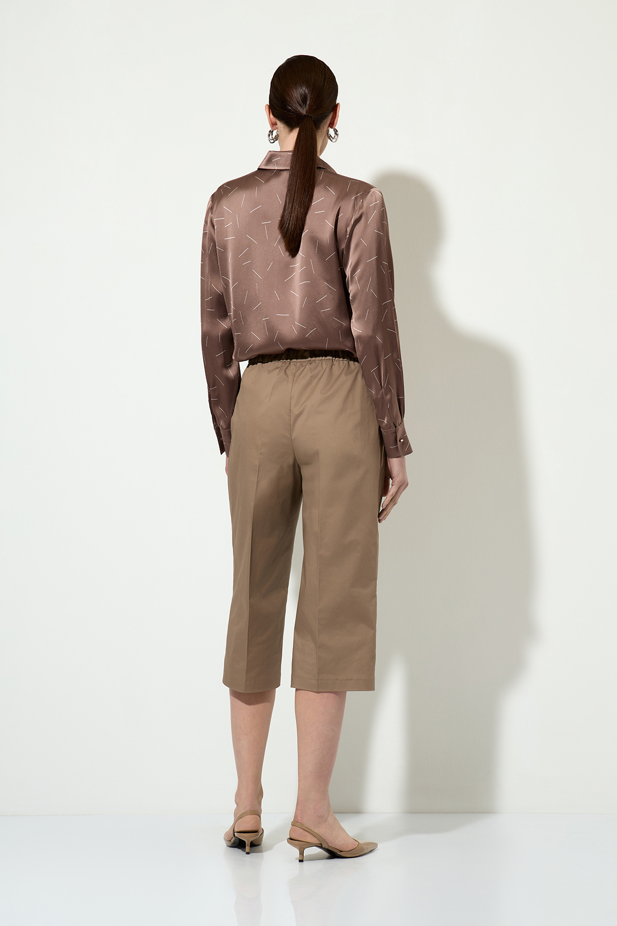 Бриджи VASSA&Co, пол женский, цвет коричневый, фото №4