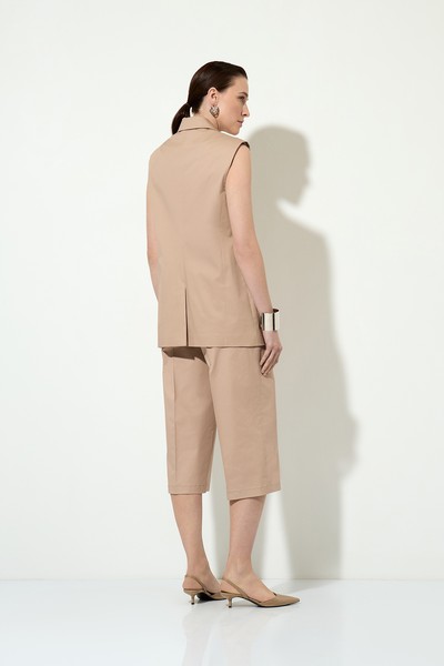 Vest VASSA&Co, пол female, цвет бежевый, фото №3