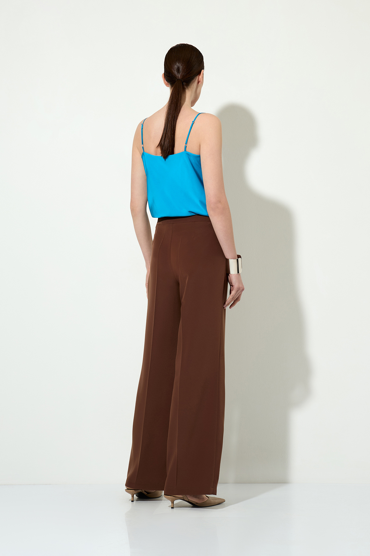 Брюки , пол женский, цвет коричневый, фото №3