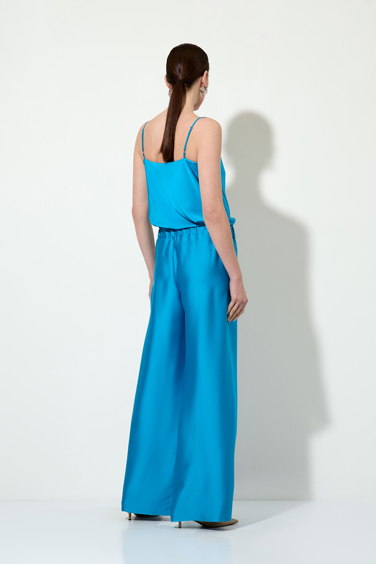 Pajama style pants , пол female, цвет голубой, фото №3