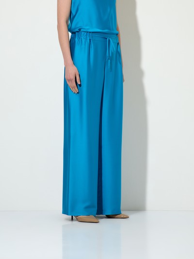 Pajama style pants , пол female, цвет голубой, фото №2