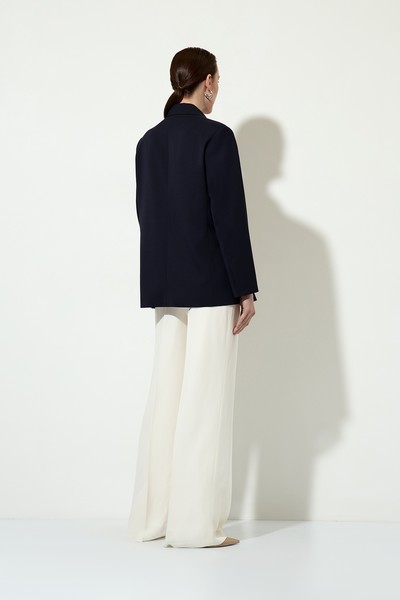 Двубортный жакет VASSA&Co, пол женский, цвет синий, фото №3