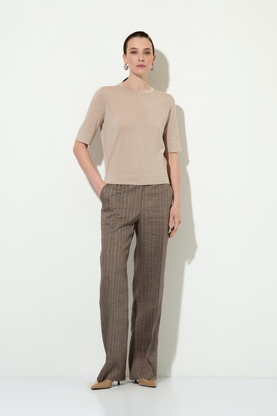 Top VASSA&Co, пол female, цвет бежевый, фото №2