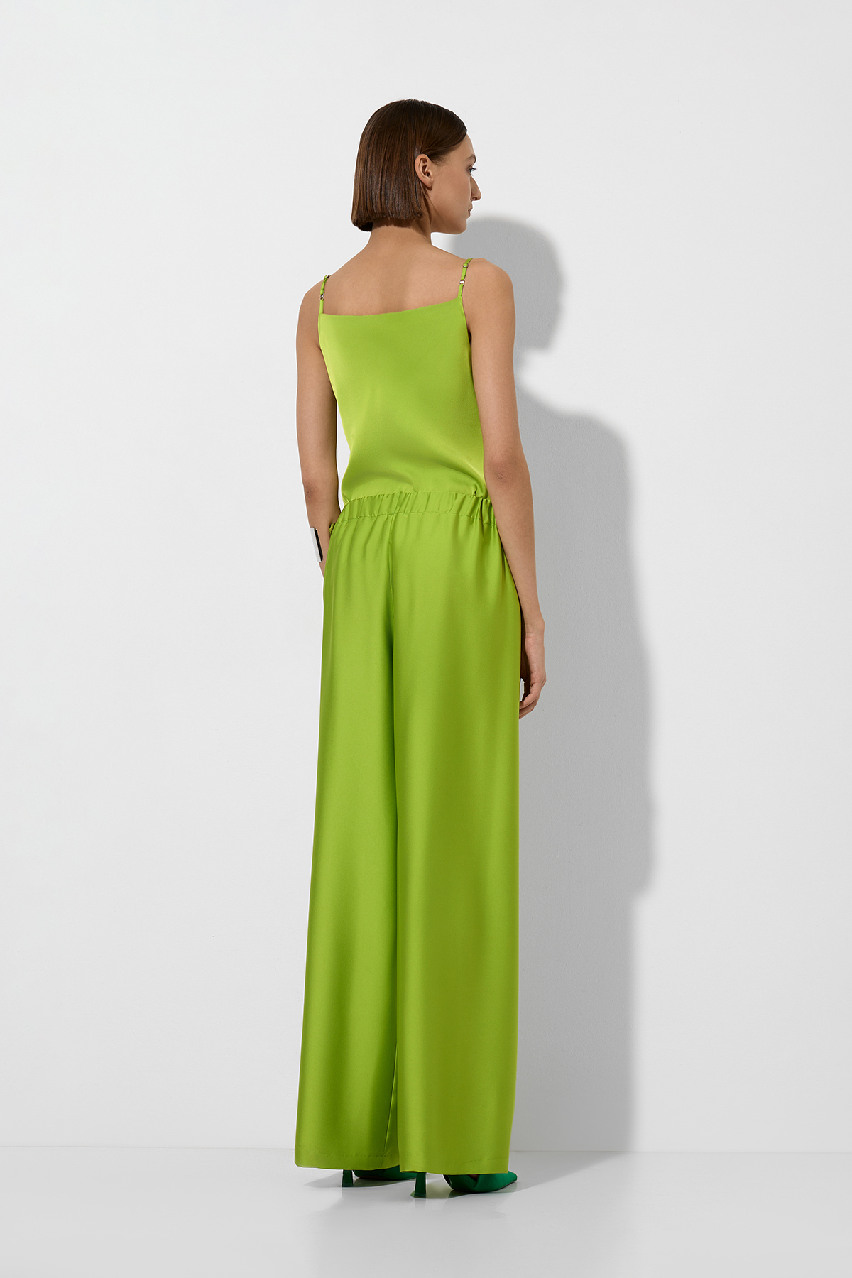 Топ в бельевом стиле , пол женский, цвет зеленый, фото №3