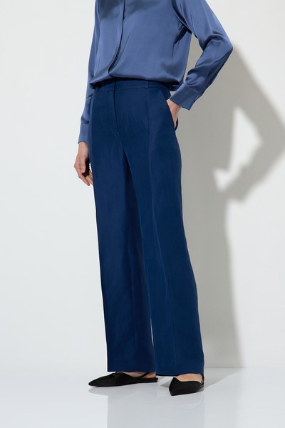 Брюки , пол женский, цвет синий, фото №4
