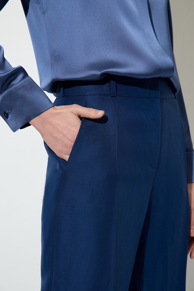 Брюки , пол женский, цвет синий, фото №3