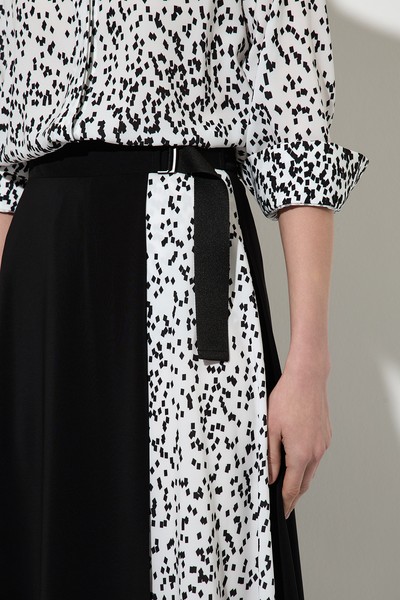 Юбка с застежкой на запах VASSA&Co, пол женский, цвет белый, фото №3