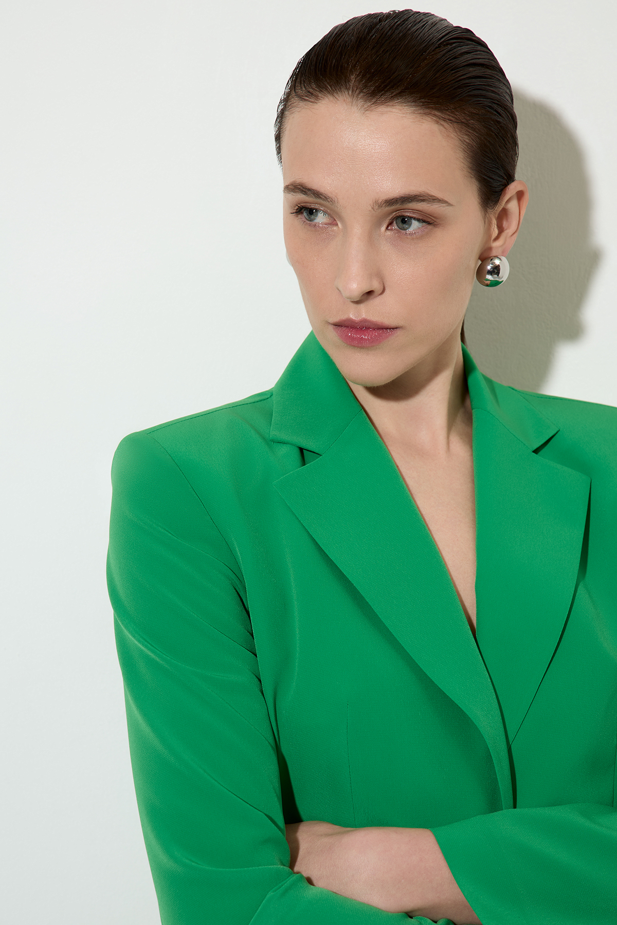 Jacket with back pleat VASSA&Co, пол female, цвет зеленый, фото №5