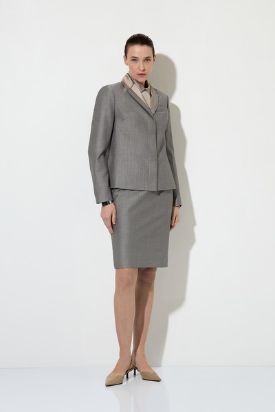 Юбка VASSA&Co, пол женский, цвет серый, фото №3