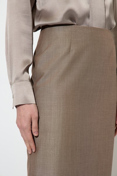 Юбка-карандаш VASSA&Co, пол женский, цвет коричневый, фото №2