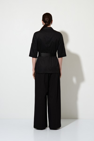 Летний жакет из хлопка , пол женский, цвет черный, фото №5