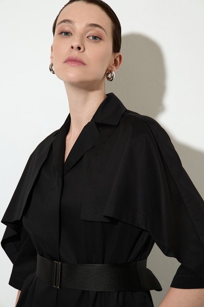 Летний жакет из хлопка , пол женский, цвет черный, фото №3