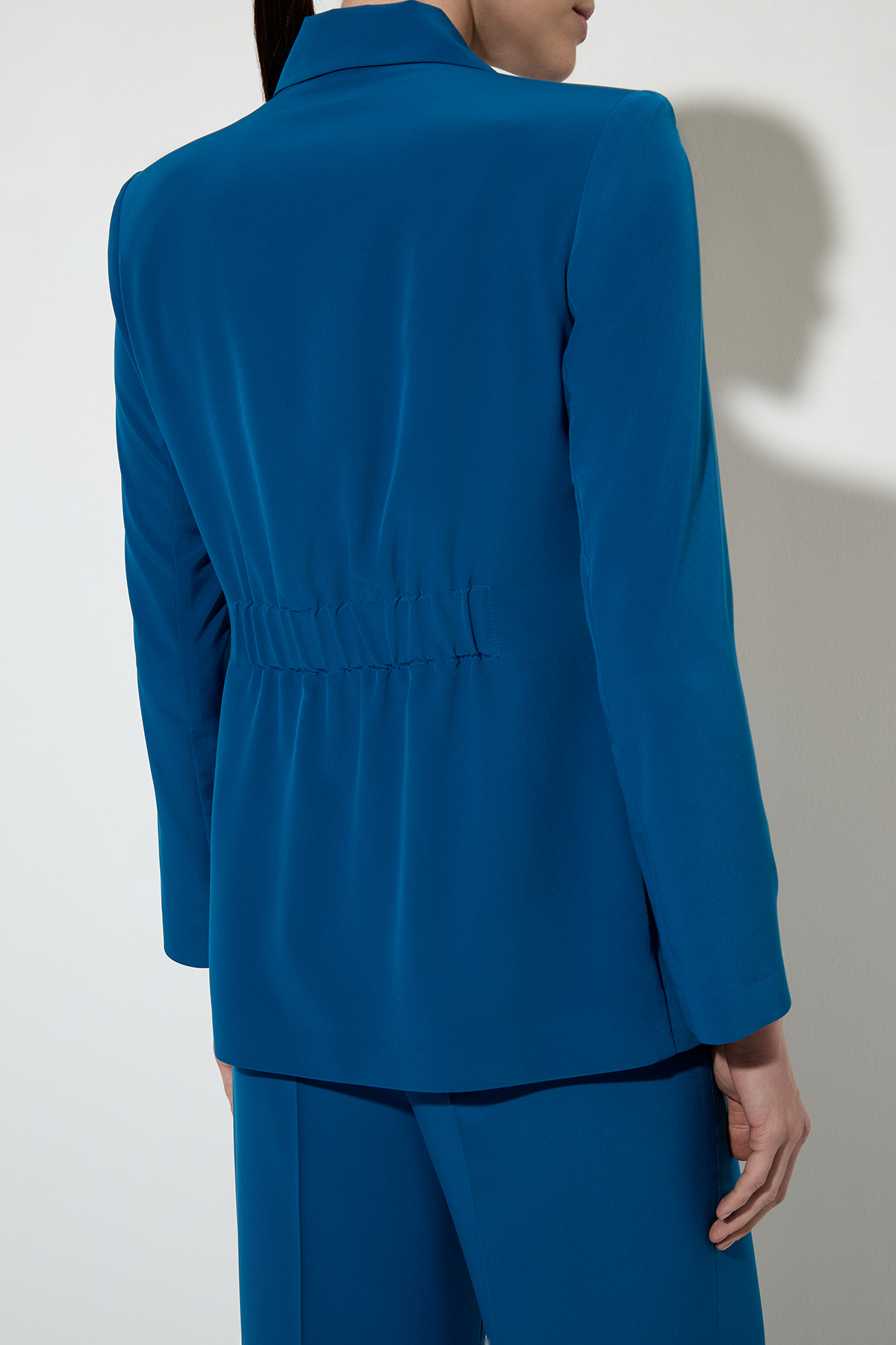 Jacket with back pleat VASSA&Co, пол female, цвет голубой, фото №3