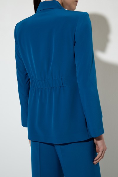 Jacket with back pleat VASSA&Co, пол female, цвет голубой, фото №3