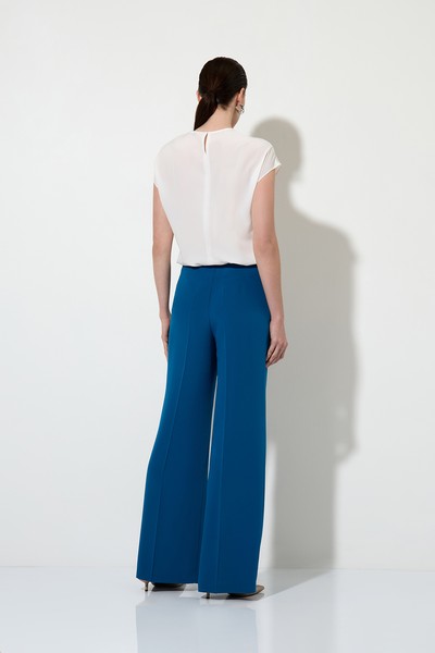 Trousers VASSA&Co, пол female, цвет голубой, фото №3