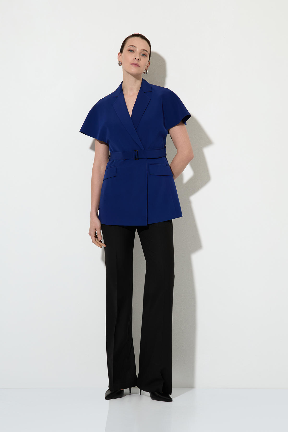 Жакет VASSA&Co, пол женский, цвет синий, фото №5