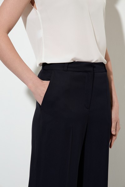 Trousers VASSA&Co, пол female, цвет синий, фото №4